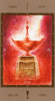 Թ - The Labyrinth Tarots - ʥA - Ace Of Cups