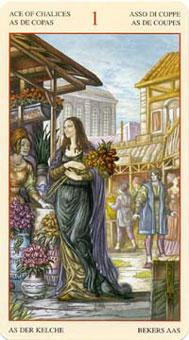 ɯ - Mona Lisa Tarot - ʥA - Ace Of Cups