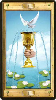 ͼԿΰ - Pictorial Key Tarot - ʥA - Ace Of Cups