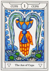 ƽ - Golden Dawn Magical Tarot - ʥA - Ace Of Cups