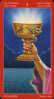  - Dragons Tarot - ʥA - Ace Of Cups