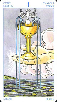 ʥ׳ΰ - Universal Waite Tarot - ʥA - Ace Of Cups