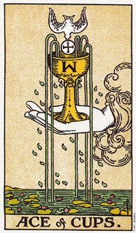 ԭʼΰ - Original Rider-Waite Tarot - ʥA - Ace Of Cups