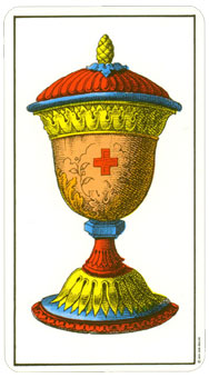 1JJʿ1974 - 1JJ Swiss Tarot 1974 - ʥA - Ace Of Cups