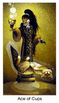 è - Cat People Tarot - ʥA - Ace Of Cups