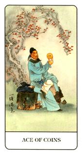 й - Chinese Tarot - ǮA - Ace Of Pentacles