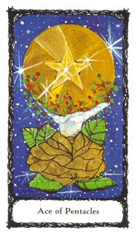 ʥõ - Sacred Rose Tarot - ǮA - Ace Of Pentacles