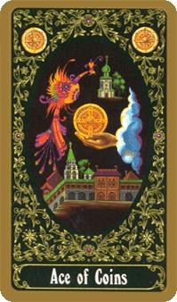  - Russian Tarot - ǮA - Ace Of Pentacles