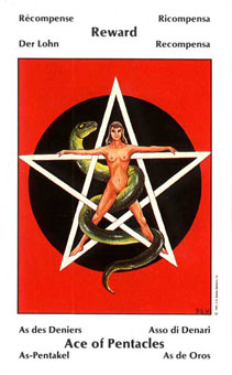 Űֿ - Barbara Walker Tarot - ǮA - Ace Of Pentacles