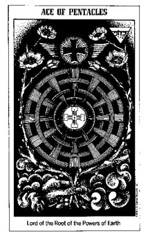 ʿ - The Hermetic Tarot - ǮA - Ace Of Pentacles