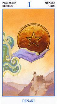 ش˵ - The Secret Tarots - ǮA - Ace Of Pentacles