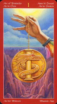  - Dragons Tarot - ǮA - Ace Of Pentacles