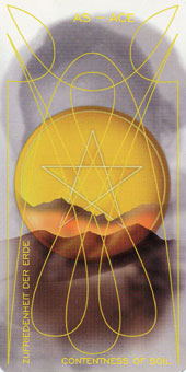 ǵﰲ - Adrian Tarot - ǮA - Ace Of Pentacles