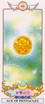 ϣ - Grecian Eudaemon Tarot - ǮA - Ace Of Pentacles