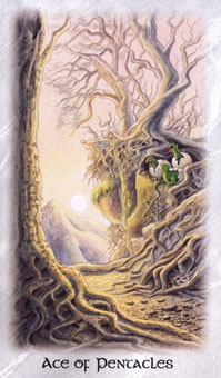  - The Celtic Dragon Tarot - ǮA - Ace Of Pentacles