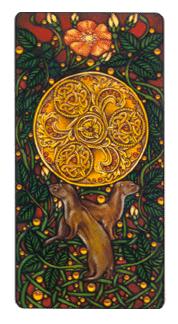  - Art Nouveau Tarot - ǮA - Ace Of Pentacles