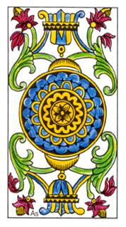  - Classic Tarot - ǮA - Ace Of Pentacles