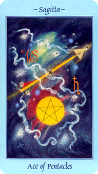  - Celestial Tarot - ǮA - Ace Of Pentacles