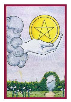 ³ - Epicurean Tarot - ǮA - Ace Of Pentacles