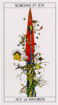 ҰϲТ - Yositaka Amano Tarot - A - Ace Of Swords