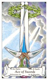 ɭ޲ - Hanson Roberts Tarot - A - Ace Of Swords