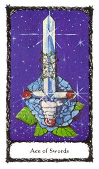 ʥõ - Sacred Rose Tarot - A - Ace Of Swords