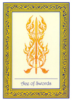 ̩ʼ - Royal Thai Tarot - A - Ace Of Swords