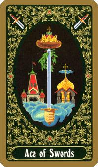  - Russian Tarot - A - Ace Of Swords