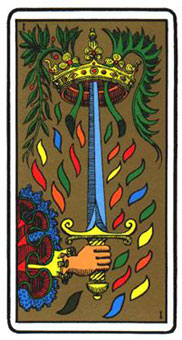 ˹ - Oswald Wirth Tarot - A - Ace Of Swords