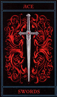 哥特塔罗 the gothic tarot 宝剑a ace of swords