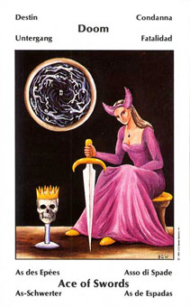 Űֿ - Barbara Walker Tarot - A - Ace Of Swords