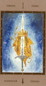 Թ - The Labyrinth Tarots - A - Ace Of Swords