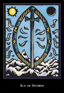 羫 - The World Spirit Tarot - A - Ace Of Swords