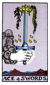 ¡ΰ - Rider Waite Tarot - A - Ace Of Swords