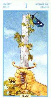 ƽ - Tarots Of The Golden Dawnt - A - Ace Of Swords