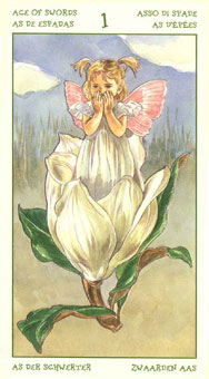 ֮ - The Spirit Of Flowers Tarot - A - Ace Of Swords