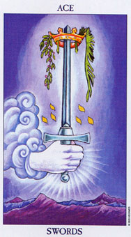 ΰ - Radiant Rider-Waite Tarot - A - Ace Of Swords