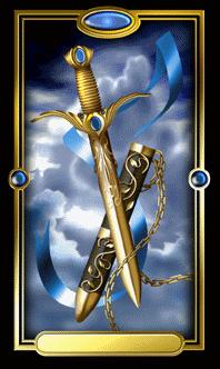 Ѥ - Gilded Tarot - A - Ace Of Swords