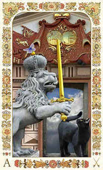 ˲è - Baroque Bohemian Cats Tarot - A - Ace Of Swords