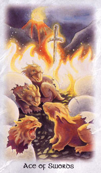  - The Celtic Dragon Tarot - A - Ace Of Swords