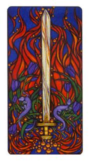  - Art Nouveau Tarot - A - Ace Of Swords