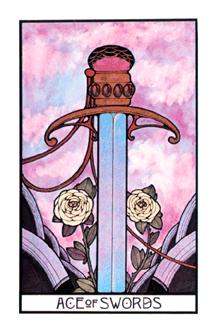 ̫ʱ - Aquarian Tarot - A - Ace Of Swords