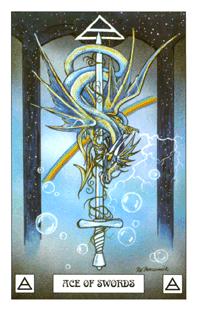  - Dragon Tarot - A - Ace Of Swords