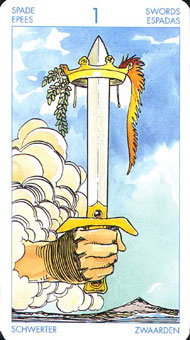 ʥ׳ΰ - Universal Waite Tarot - A - Ace Of Swords