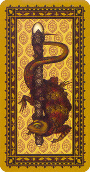 è - Medieval Cat Tarot - ȨA - Ace Of Wands