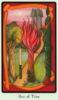  - Faery Wicca Tarot - ȨA - Ace Of Wands