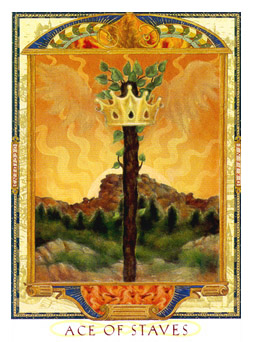  - Lovers Path Tarot - ȨA - Ace Of Wands