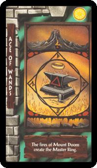 ֮ - Lord of the Rings Tarot - ȨA - Ace Of Wands