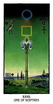  - Ibis Tarot - ȨA - Ace Of Wands