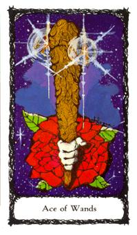 ʥõ - Sacred Rose Tarot - ȨA - Ace Of Wands